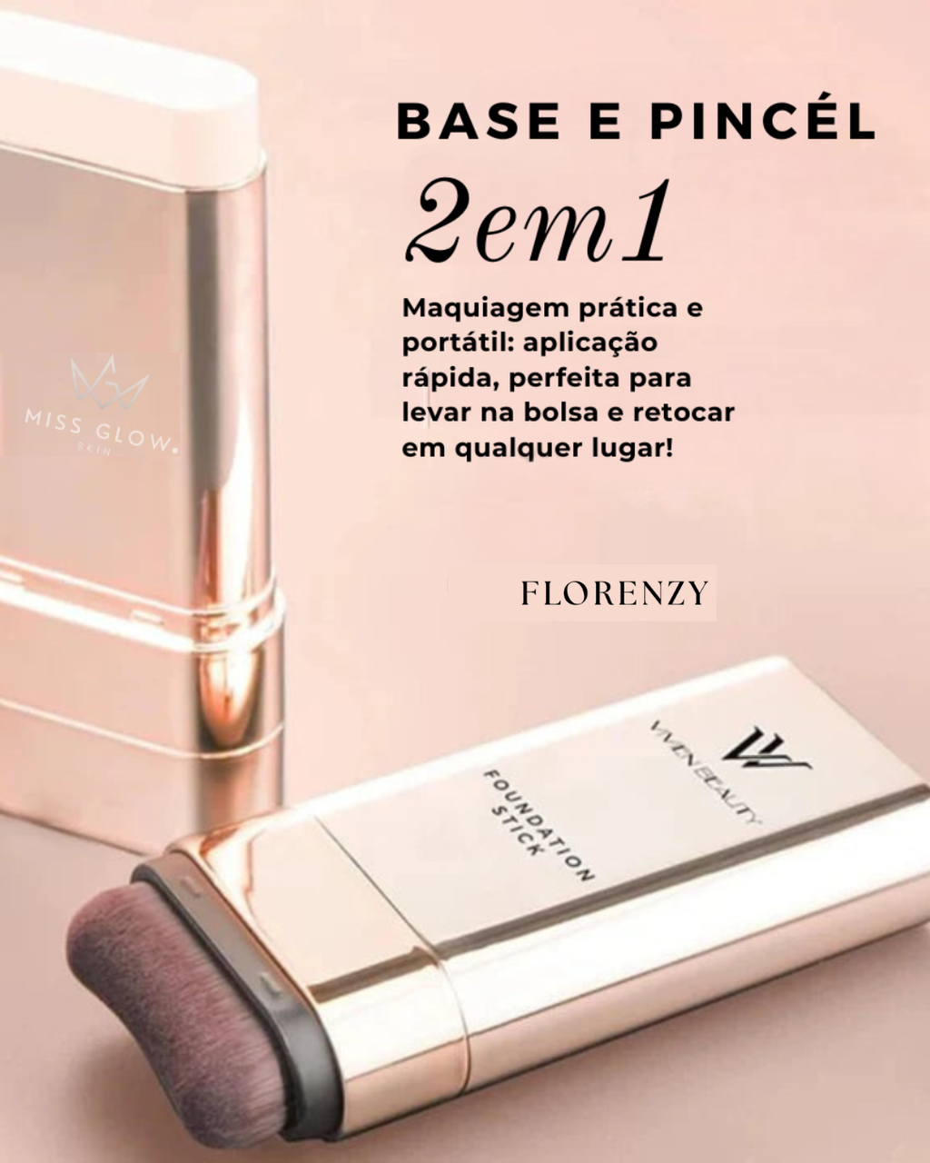 Base & Pincel 2 em 1 - Florenzy™