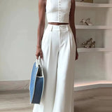 Conjunto Brittany Colete + Calça Pantalona