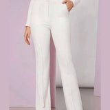 Calça Branca Flare Alfaiataria