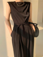 Macacão Polinésia com Amarração e Bolsos Laterais