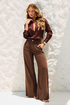 [PAGUE 1 LEVE 2] Calça Modeladora Pantalona 100% Linho Premium