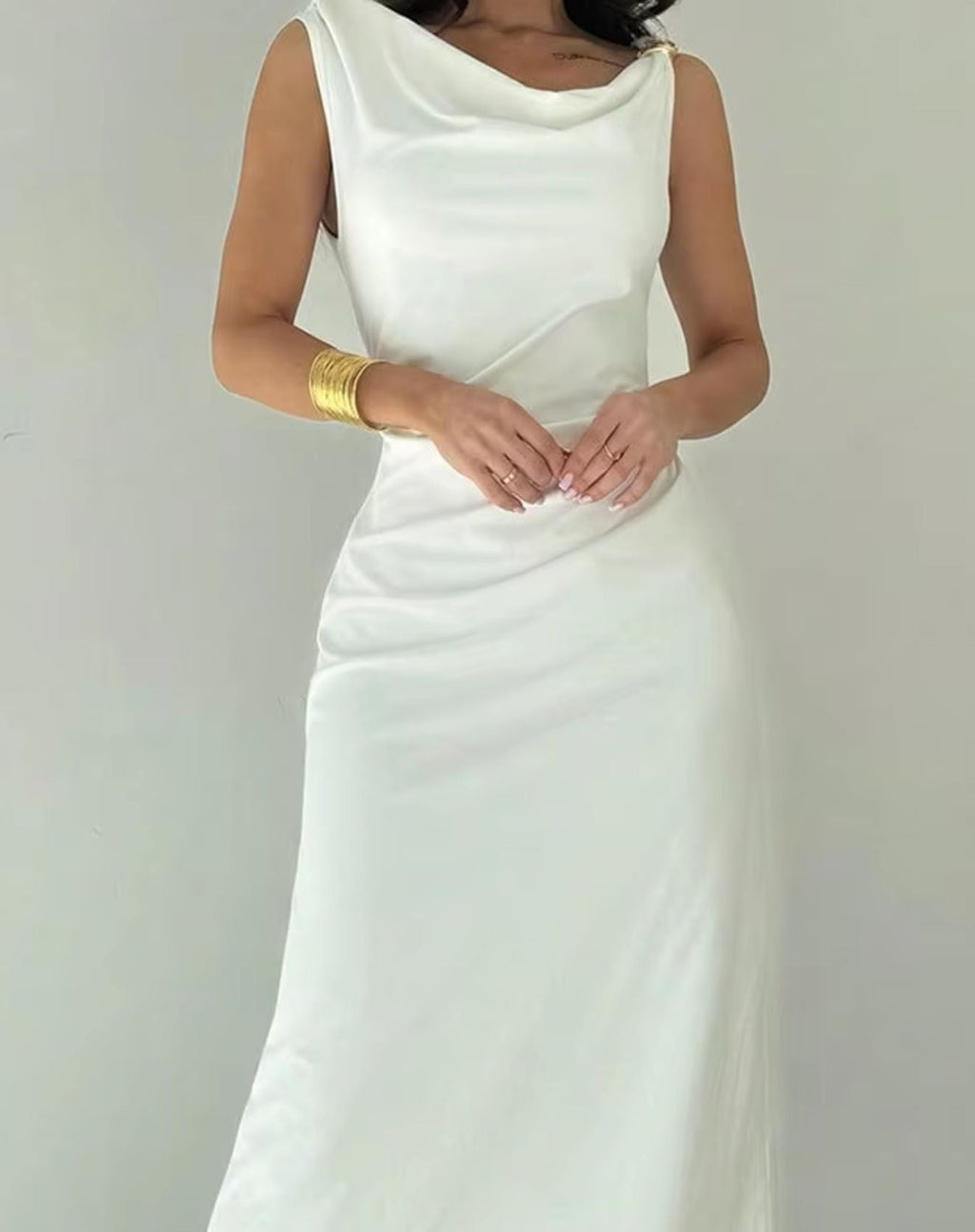 Vestido Midi Sophia Estilo Regata